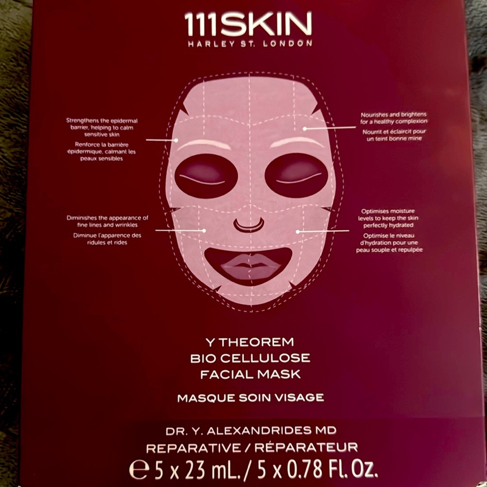 111 Skin Y Theorem Bio Cellulose Mask pack of 5